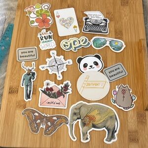 Colorful Assorted Sticker and Magnet Set
